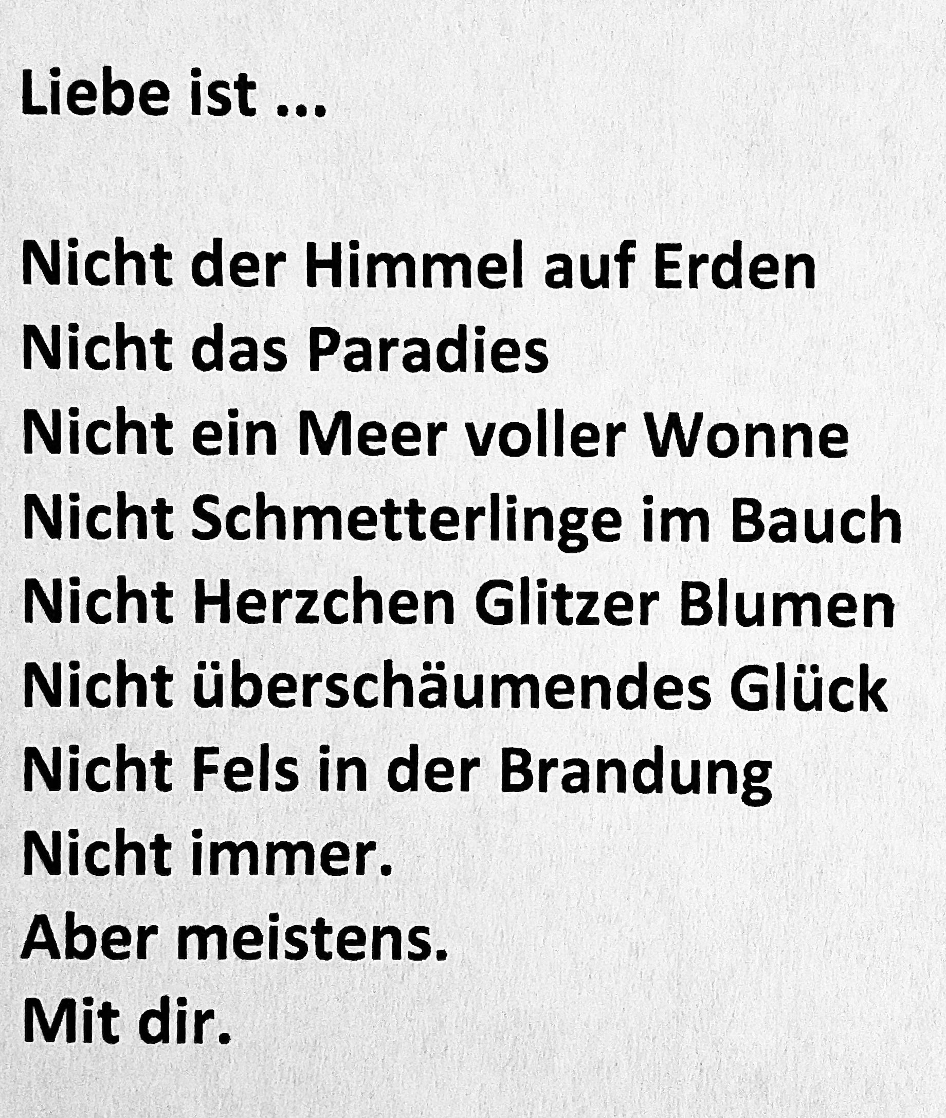 Liebe ist…